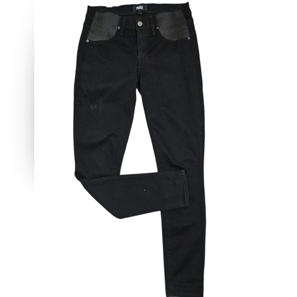 PAIGE Jeans Verdugo Ultra Skinny Black Jeans 28 - Picture 1 of 14